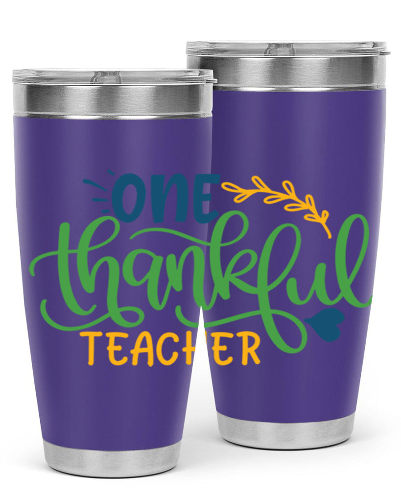 one thankful teacher Style 156#- teacher- tumbler