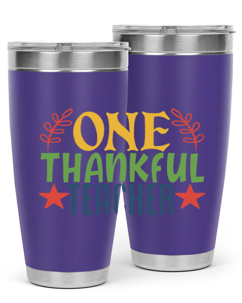 one thankful teacher Style 157#- teacher- tumbler