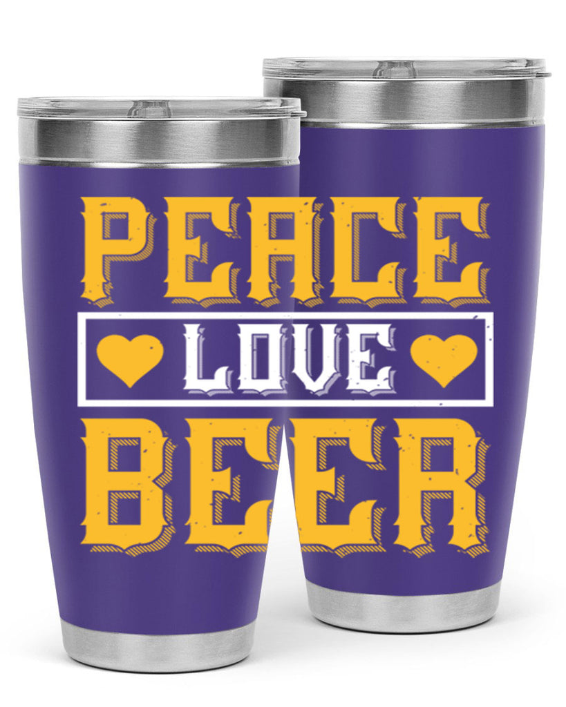 peace love beer 53#- beer- Tumbler