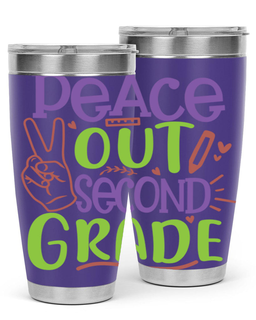 peace out 2nd grade 1#- second grade- Tumbler