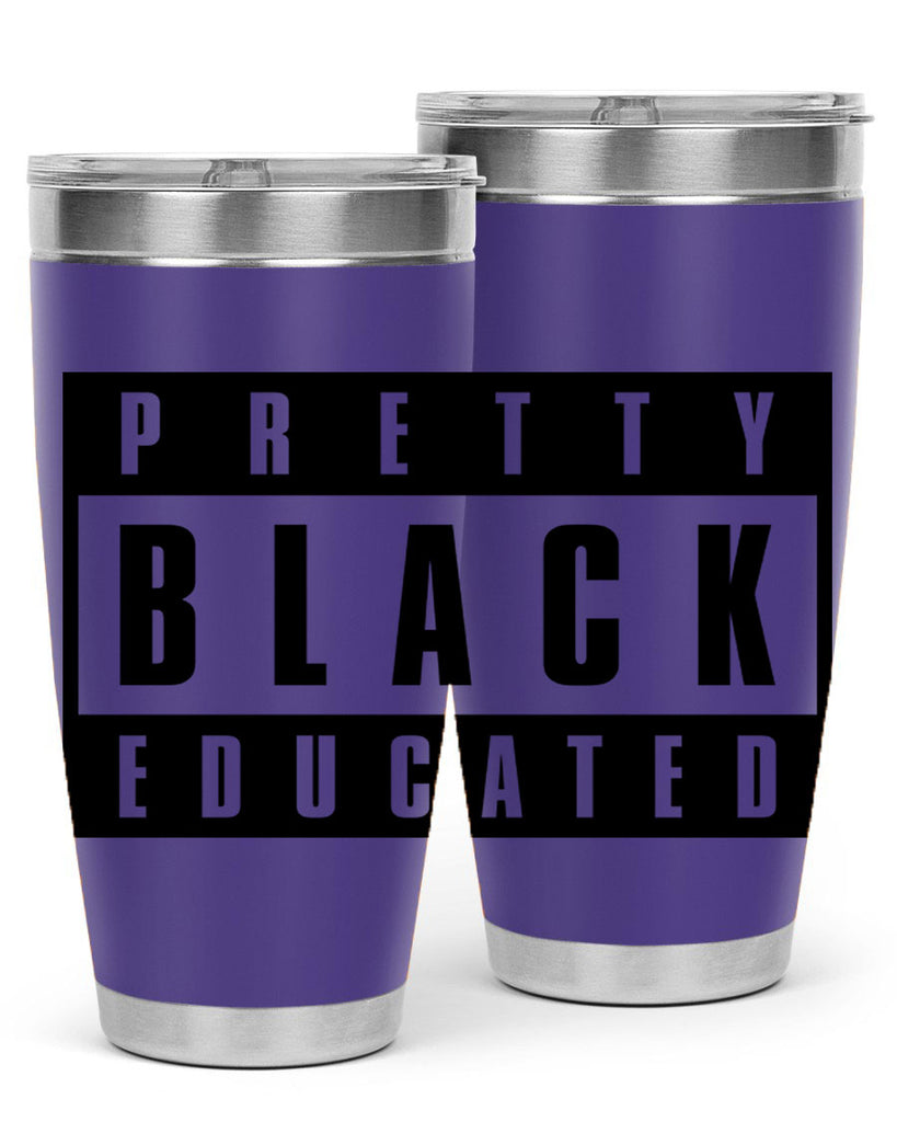 pretty black educated 50#- black words phrases- Cotton Tank