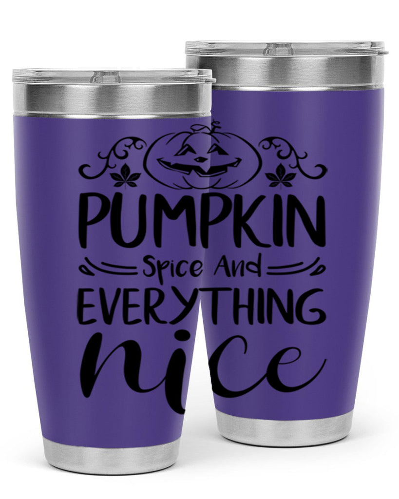 pumpkin spice and everything nice 542#- fall- Tumbler