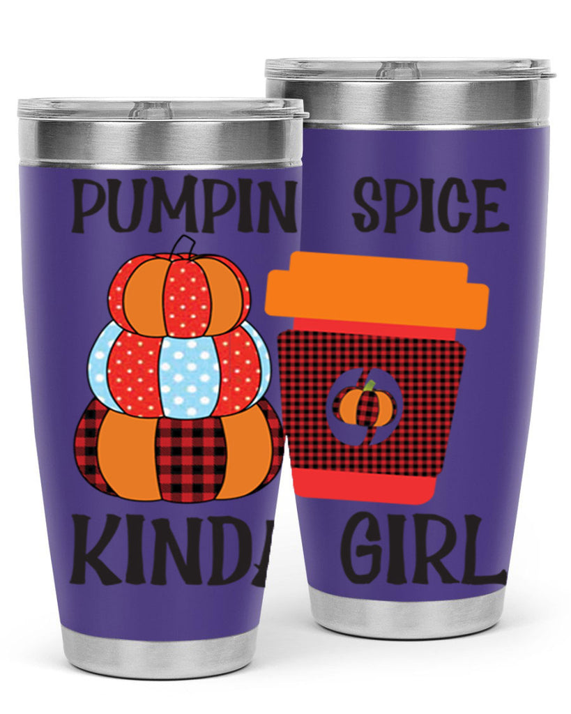 pumpkin spice kinda girl 551#- fall- Tumbler