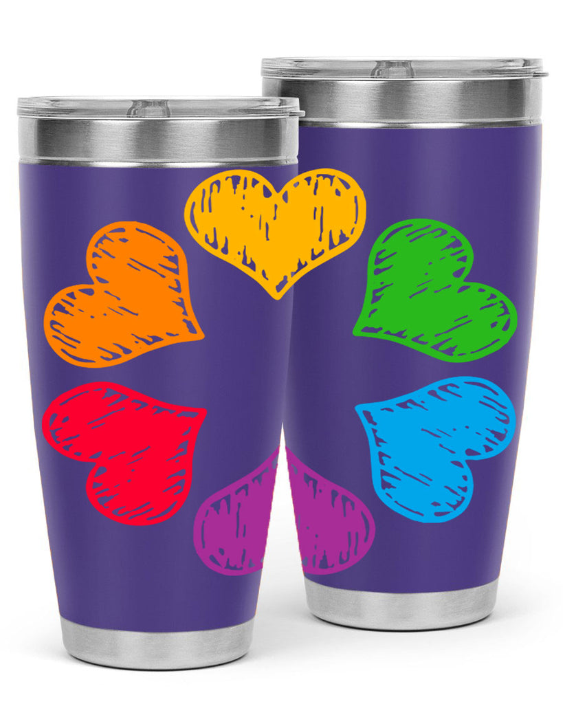 rainbow circle of hearts pride lgbt 32#- lgbt- Tumbler