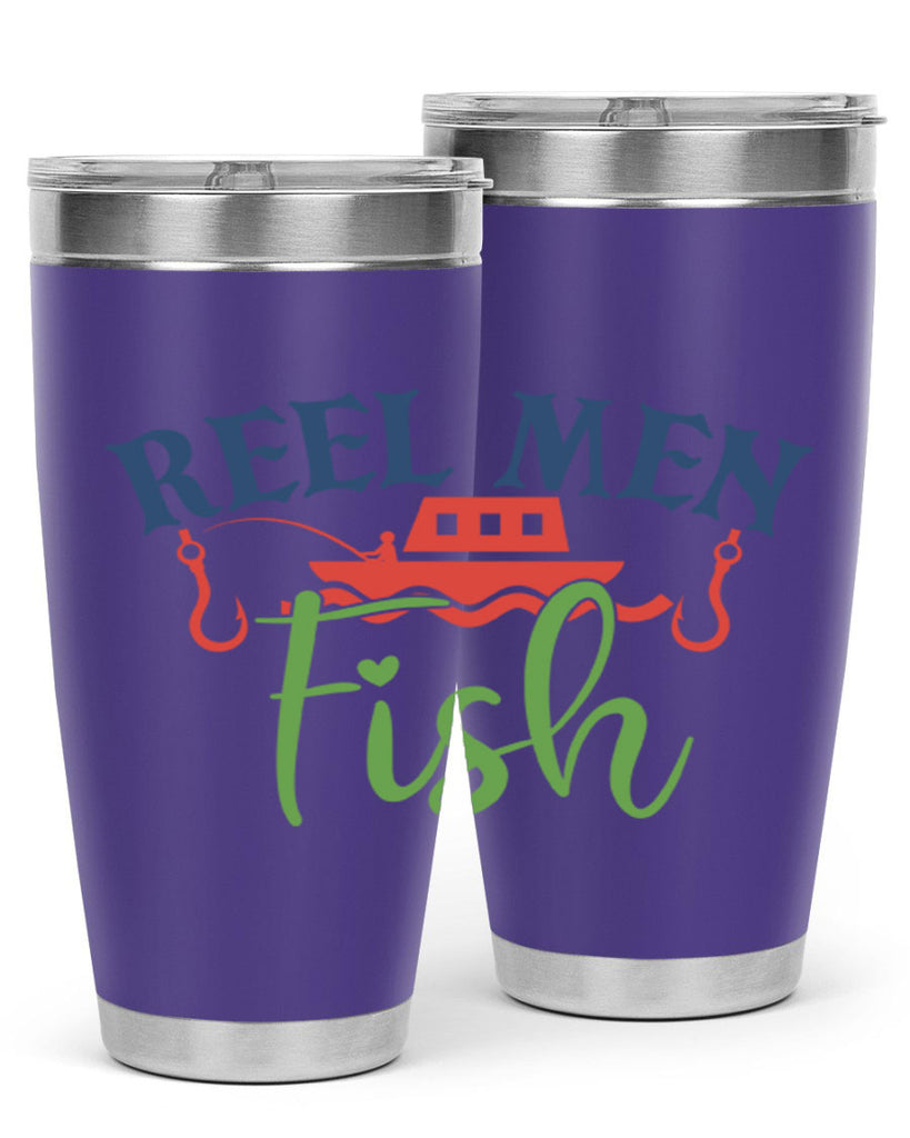 reel men fish 196#- fishing- Tumbler