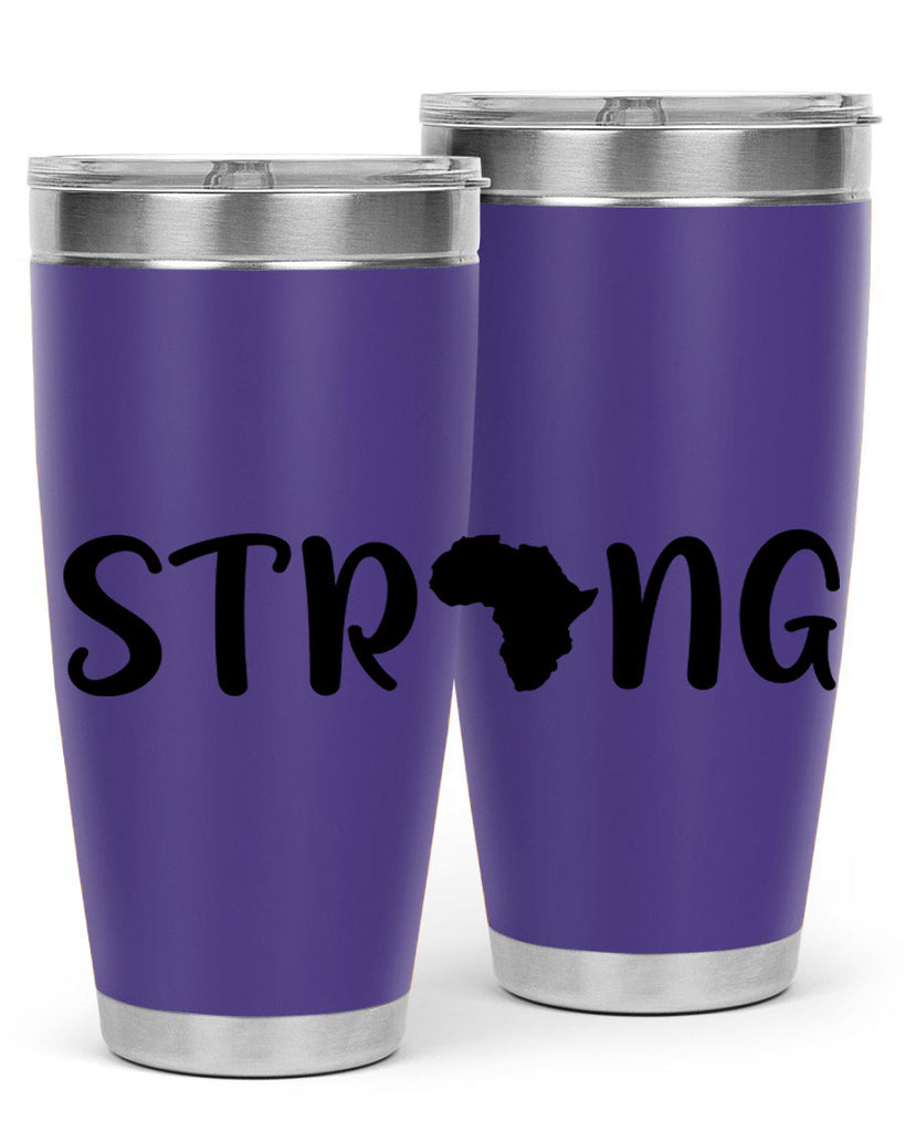 strong africa svg 24#- black words phrases- Cotton Tank