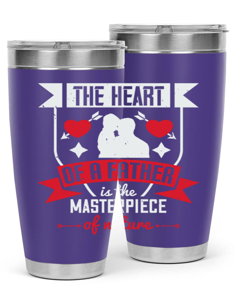 the heart of a father 159#- fathers day- Tumbler