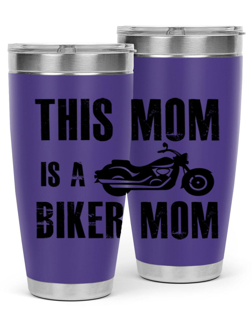 this mom is a biker mom 35#- mom- Tumbler