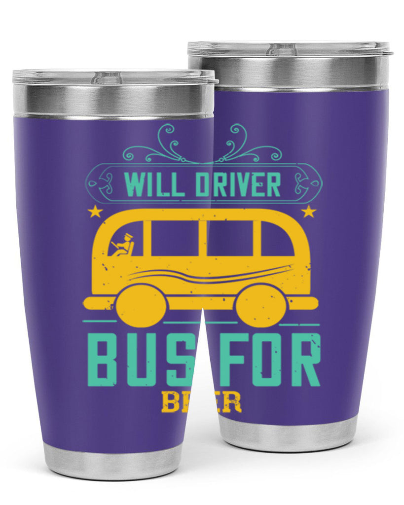 will driver bus for beer Style 6#- bus driver- tumbler
