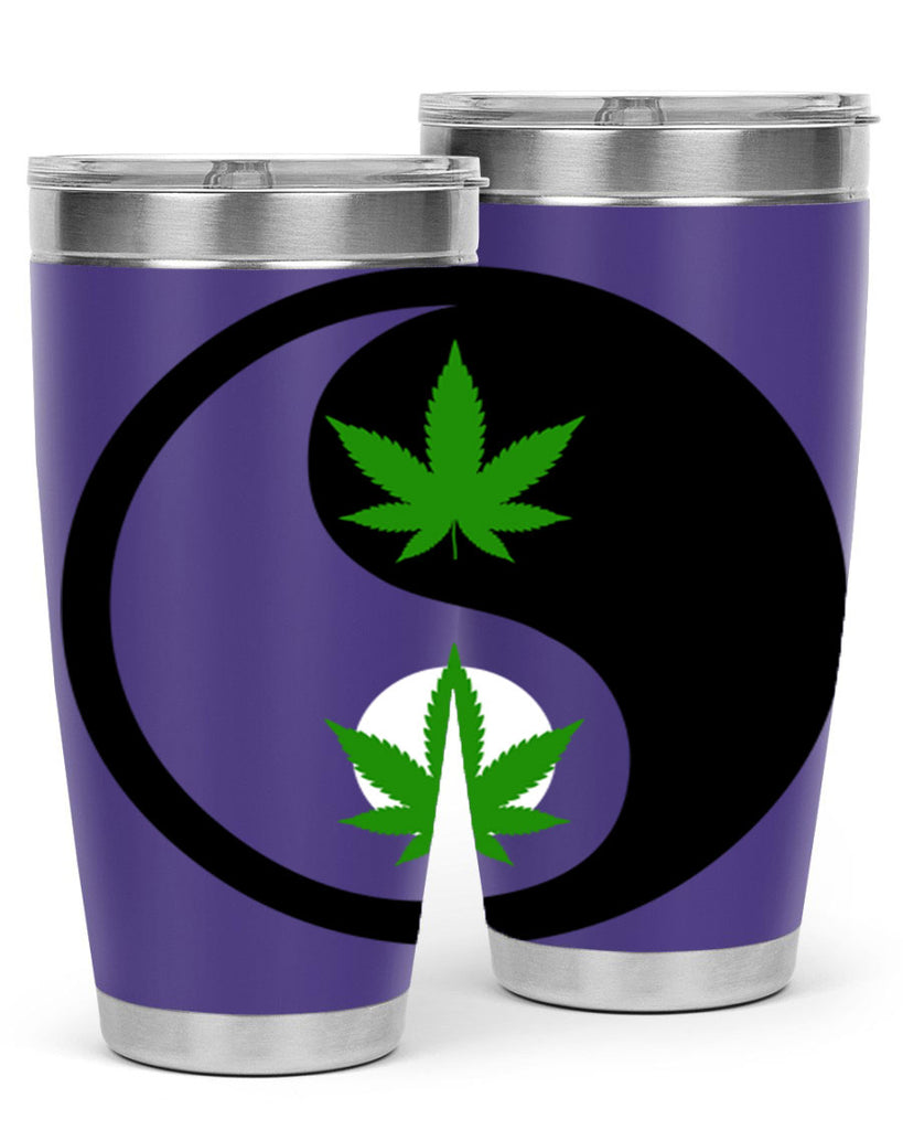 yin and yang weed 311#- marijuana- Tumbler