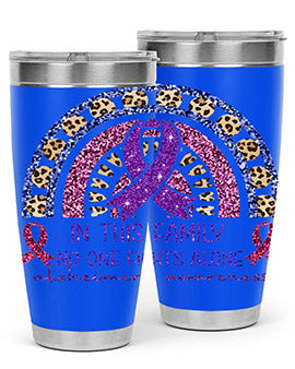 Alzheimer Awareness Purple Rainbow 2#- alzheimers- Tumbler