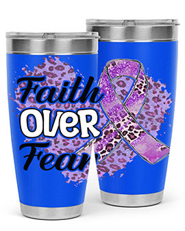 AlzheimerS Awareness Faith Over Fear 13#- alzheimers- Tumbler