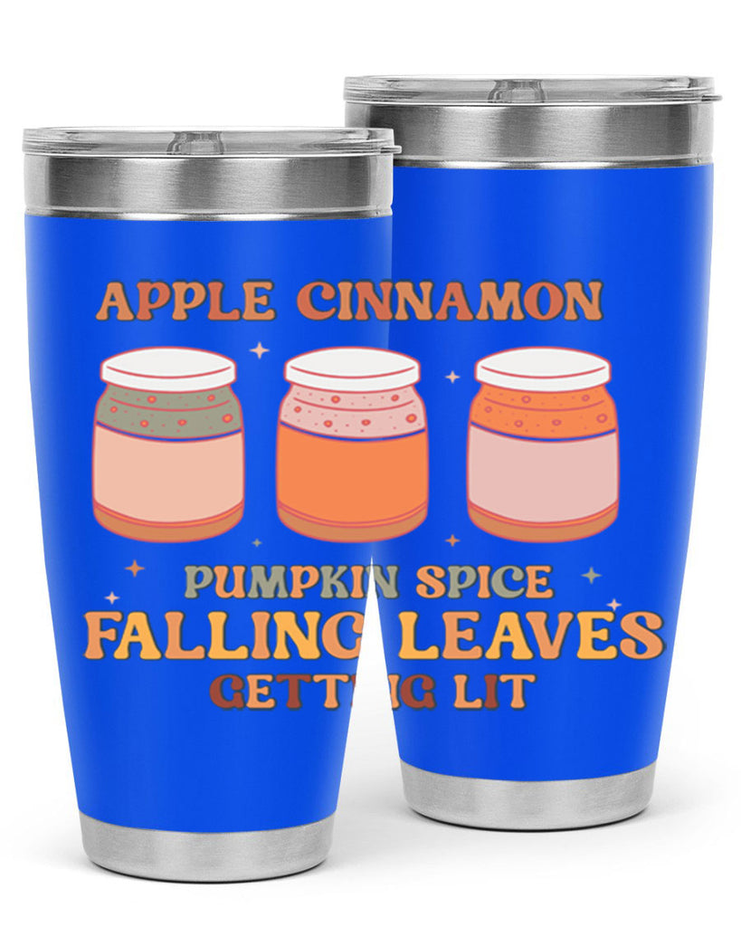 Apple Cinnamon Pumpkin Spice Falling Leaves Getting Lit 12#- fall- Tumbler