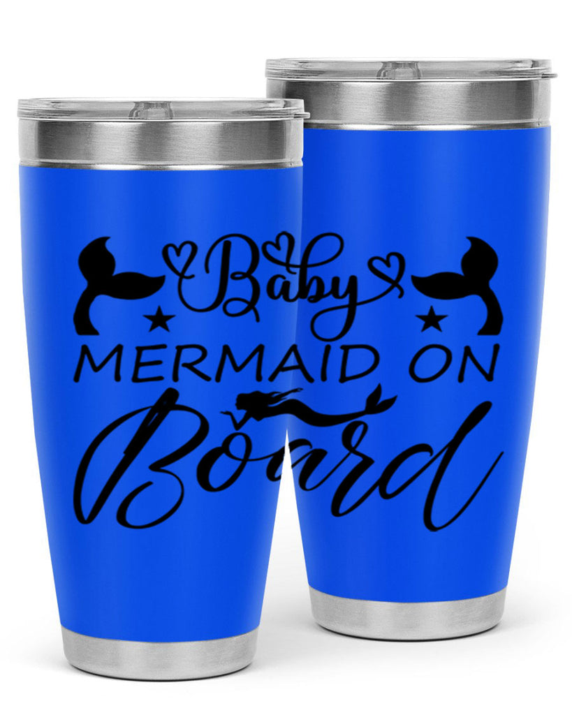 Baby mermaid on board 31#- mermaid- Tumbler