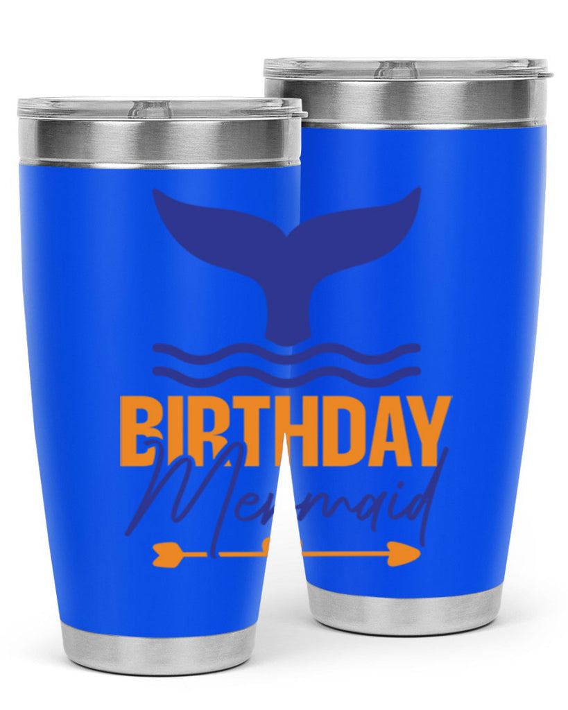 Birthday Mermaid 67#- mermaid- Tumbler