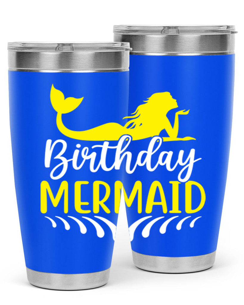 Birthday Mermaid 68#- mermaid- Tumbler