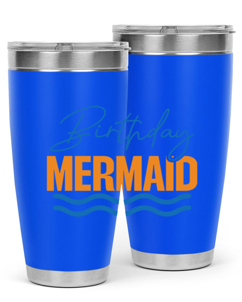 Birthday Mermaid 73#- mermaid- Tumbler