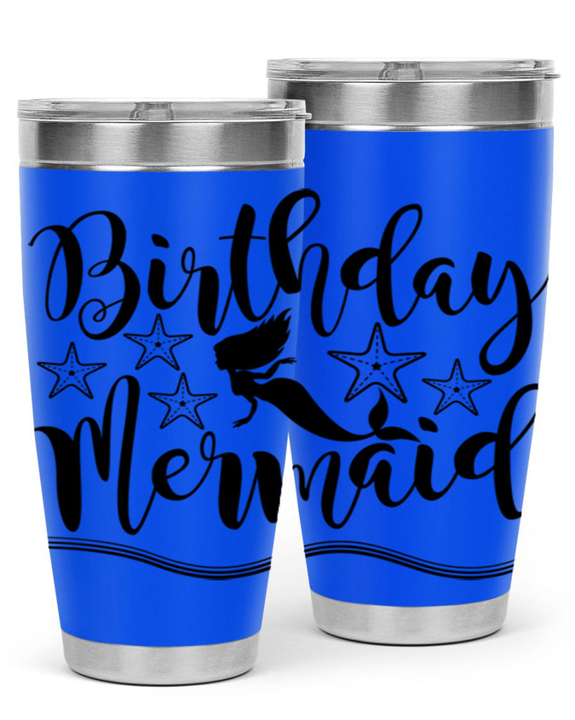Birthday mermaid 77#- mermaid- Tumbler