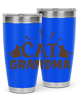 Cat Grandma Style 4#- cat- Tumbler