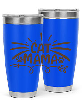 Cat Mama Style 5#- cat- Tumbler