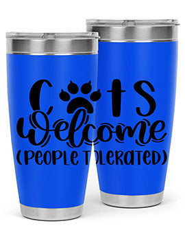 Cats Welcome Style 91#- cat- Tumbler