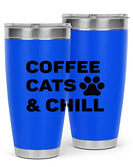 Coffee Cat Style 41#- cat- Tumbler