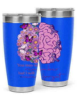 Floral Brain I Will Never Forget 146#- alzheimers- Tumbler