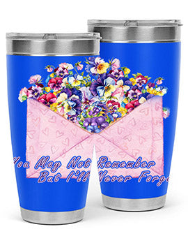 Floral Buerfly AlzheimerS Awareness 147#- alzheimers- Tumbler