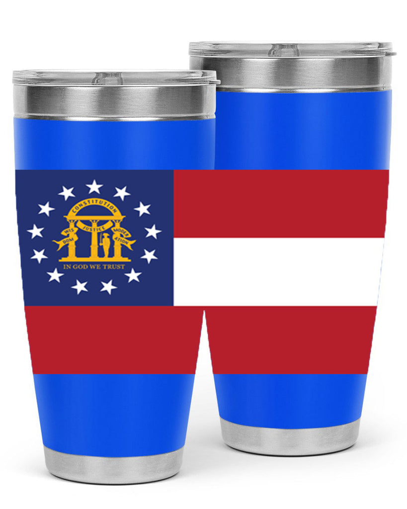 Georgia 42#- Us Flags- Tumbler