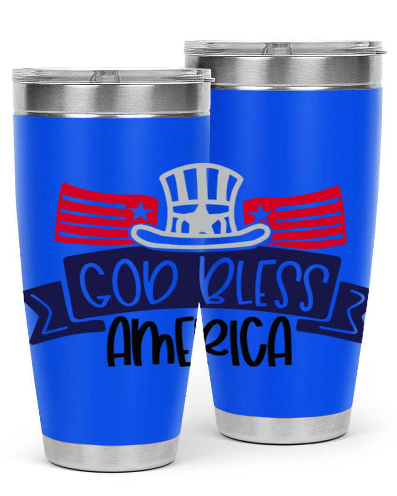 God Bless America Style 151#- Fourt Of July- Tumbler