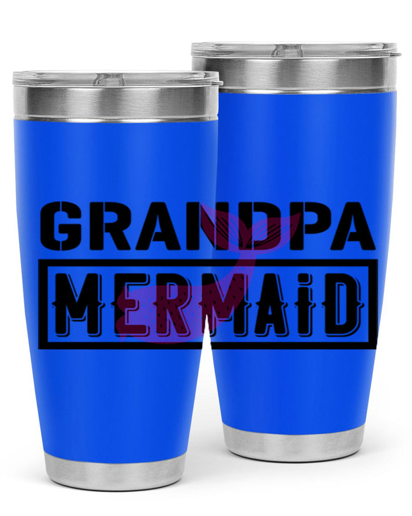 Grandpa mermaid 204#- mermaid- Tumbler