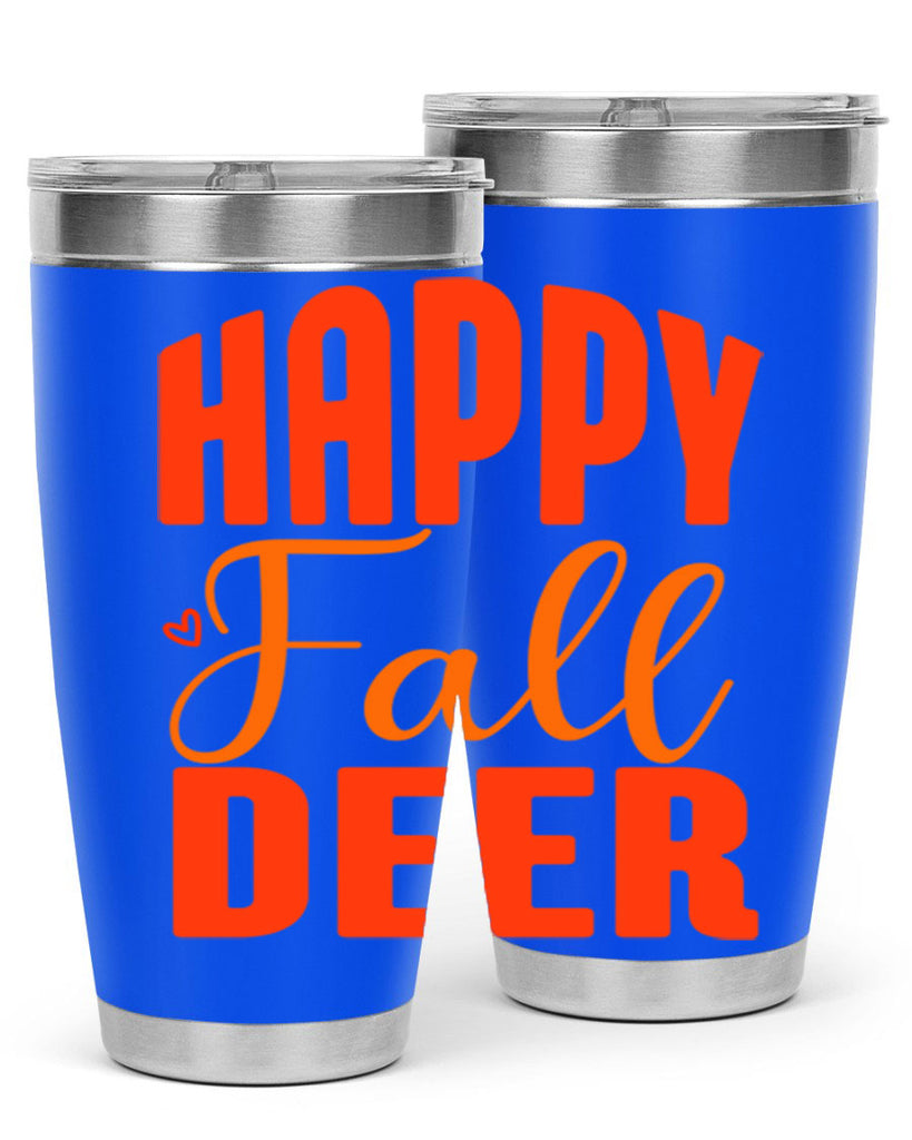 Happy Fall Deer Design 218#- fall- Tumbler
