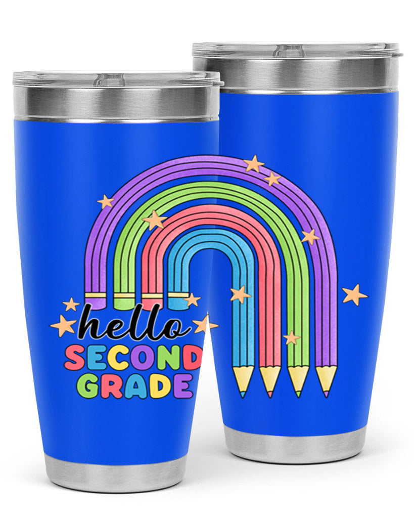 Hello 2nd Grade Pencil Rainbow 11#- second grade- Tumbler