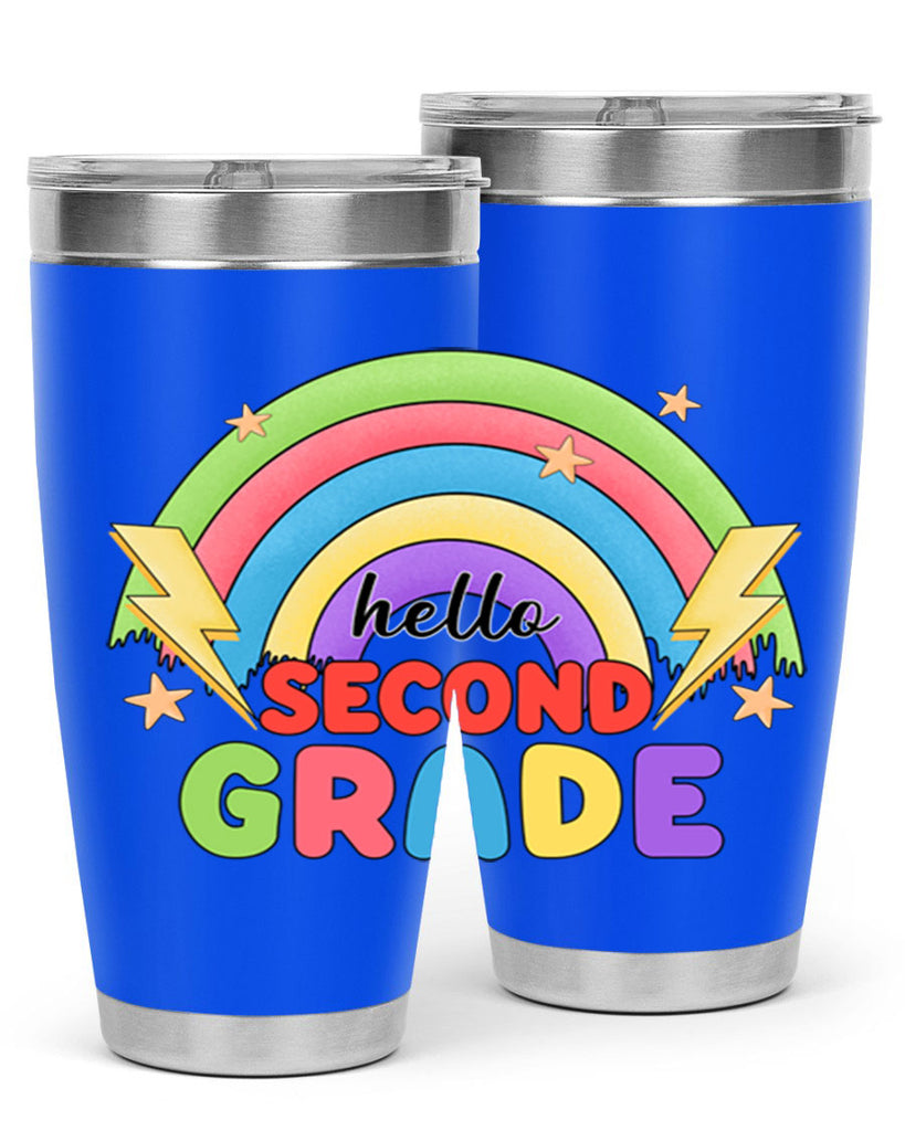 Hello 2nd Grade Rainbow 12#- second grade- Tumbler