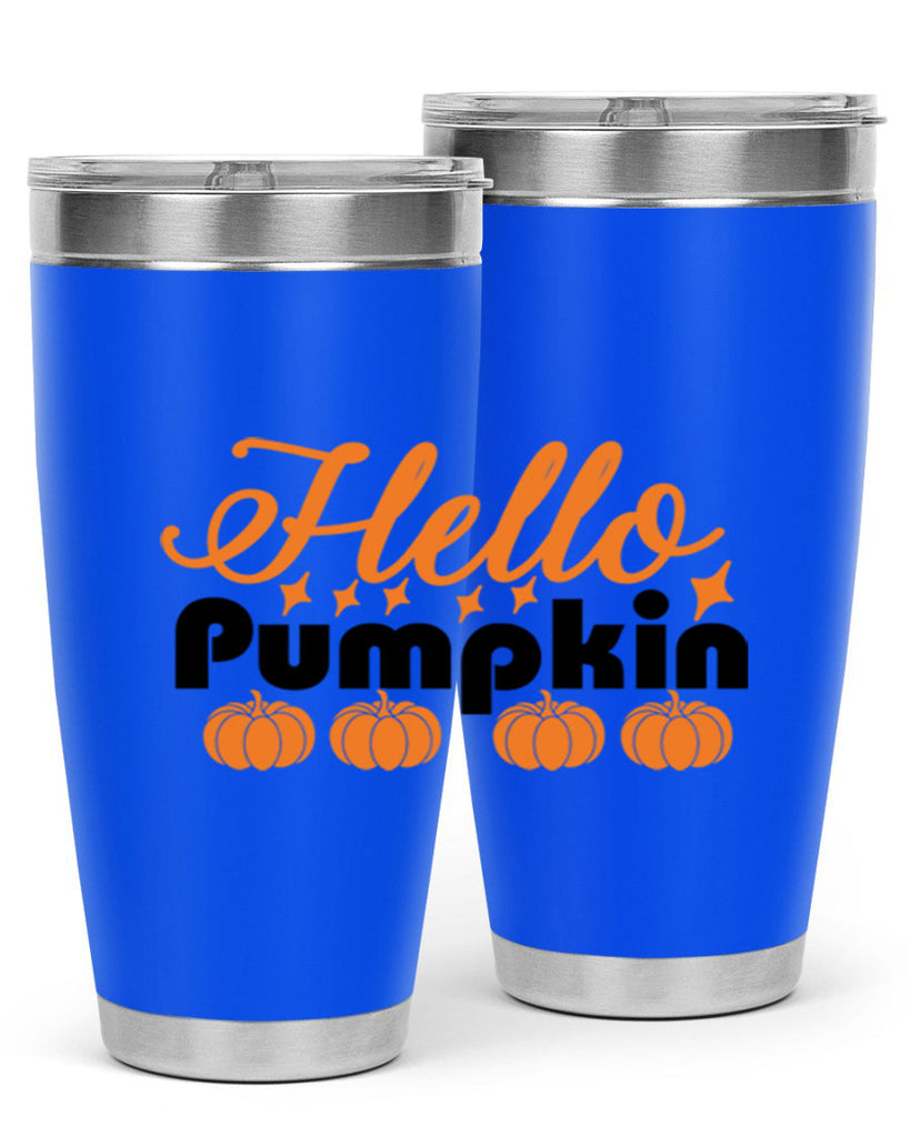 Hello Pumpkin 292#- fall- Tumbler