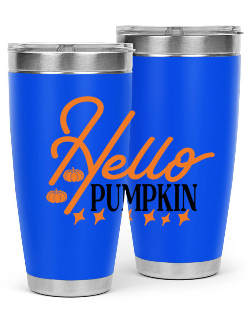 Hello Pumpkin 293#- fall- Tumbler