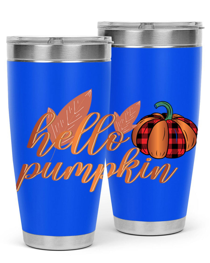 Hello Pumpkin 294#- fall- Tumbler