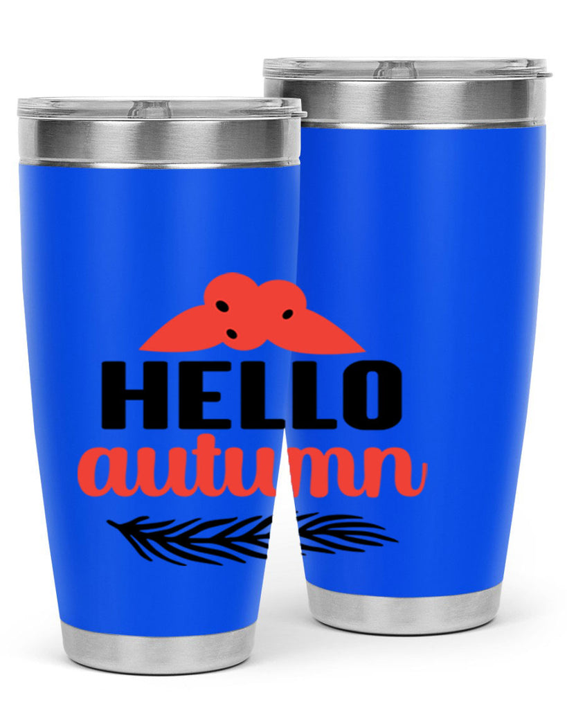 Hello autumn 269#- fall- Tumbler