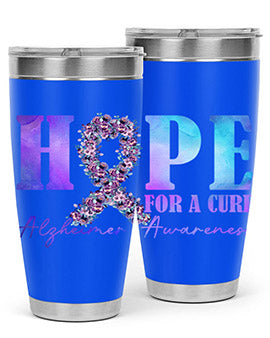 Hope For A Cure AlzheimerS Awareness 163#- alzheimers- Tumbler