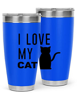 I Love My Cat Style 57#- cat- Tumbler