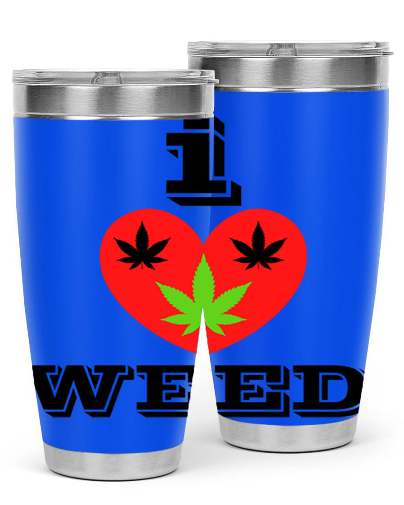 I love weed 128#- marijuana- Tumbler