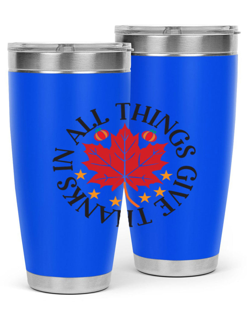 Inallthingsgivethanks 353#- fall- Tumbler