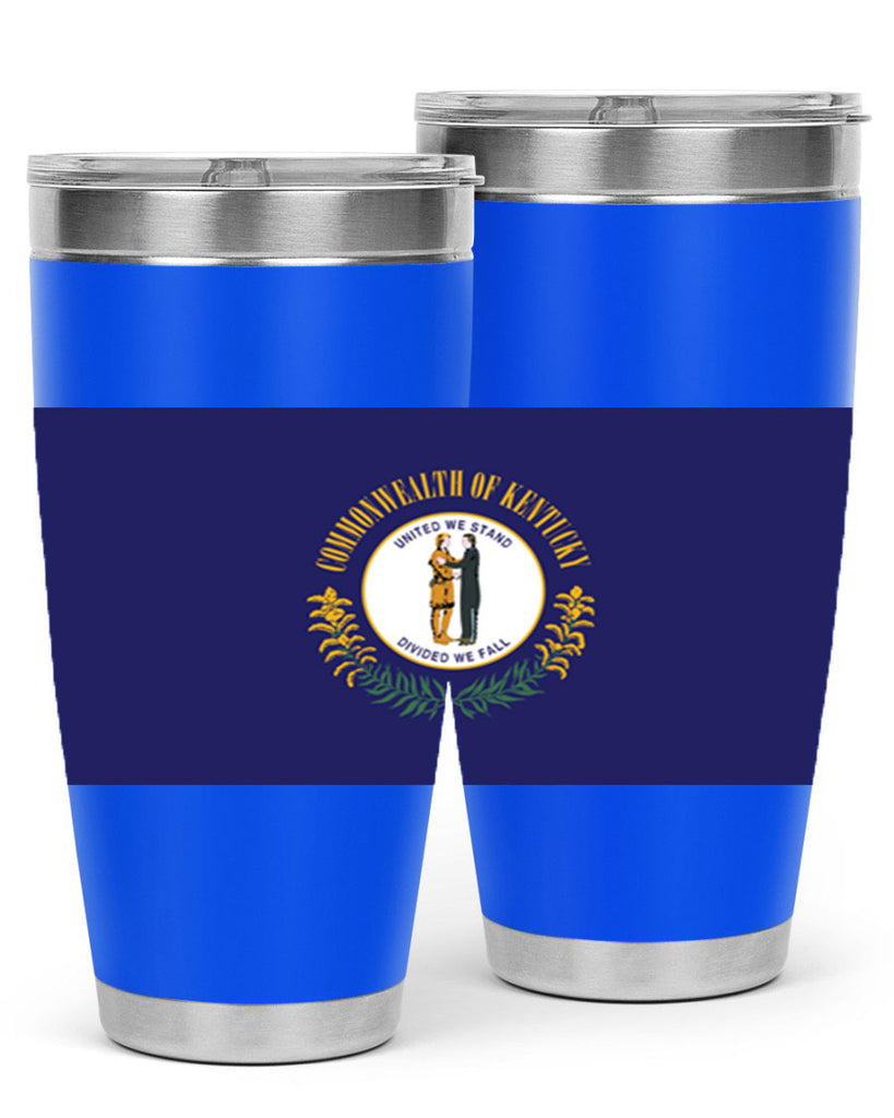 Kentucky 35#- Us Flags- Tumbler