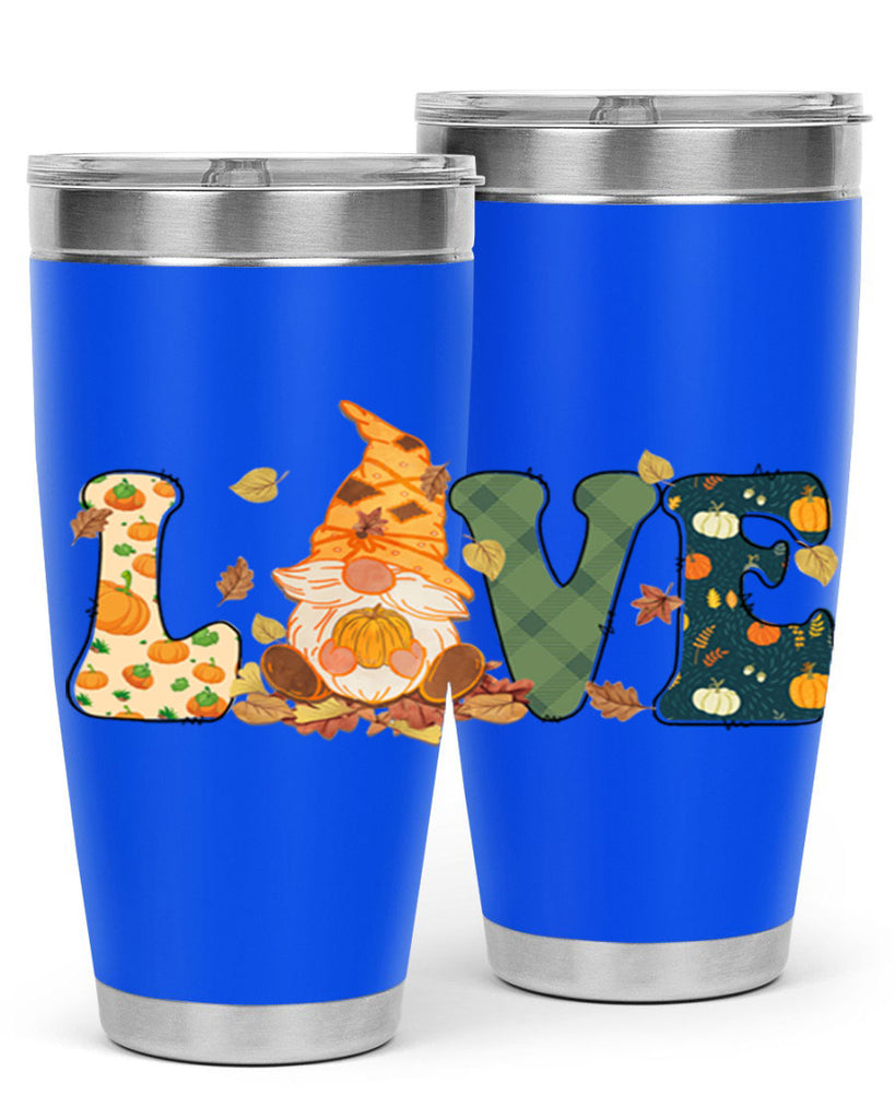 LOVEFallAutumnGnome 415#- fall- Tumbler
