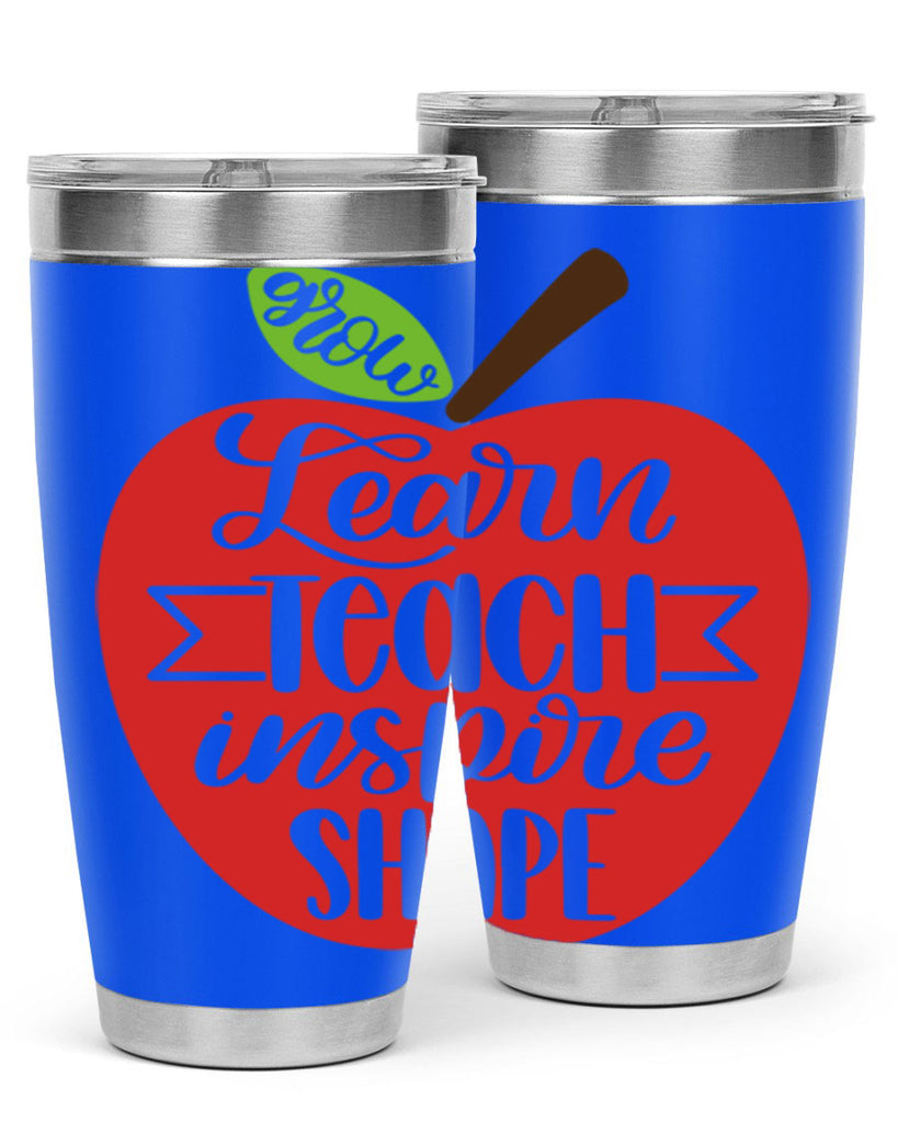 Learn Teach Inspire Shape Style 68#- teacher- tumbler