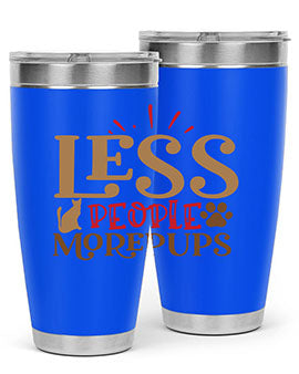 Less People More Pups Style 18#- cat- Tumbler