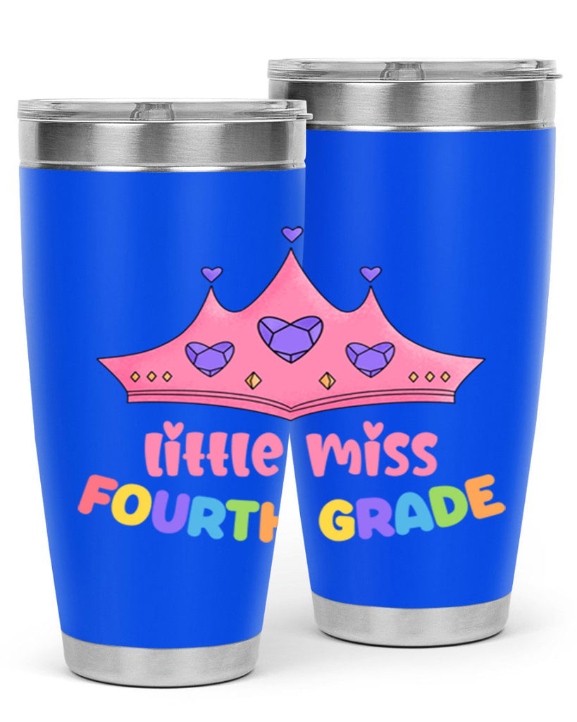 Little Miss 4th Grade 17- 4th  grade- Tumbler