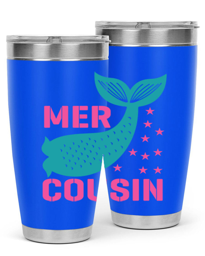 Mer Cousin 324#- mermaid- Tumbler