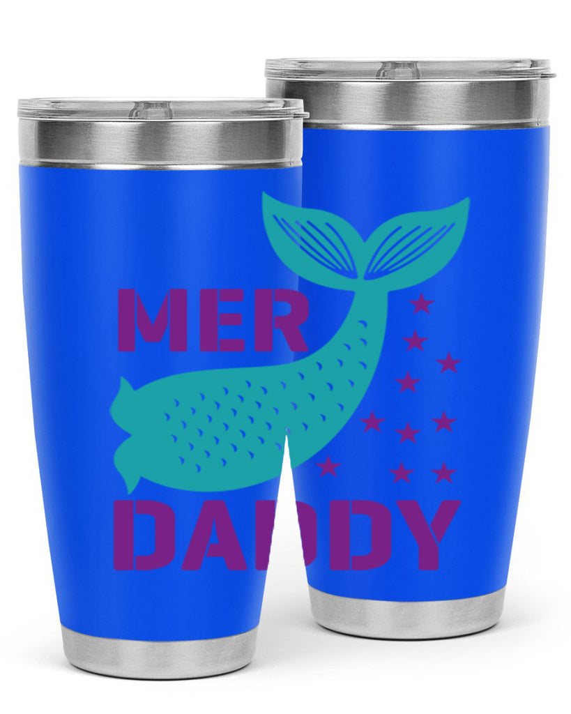 Mer Daddy 326#- mermaid- Tumbler