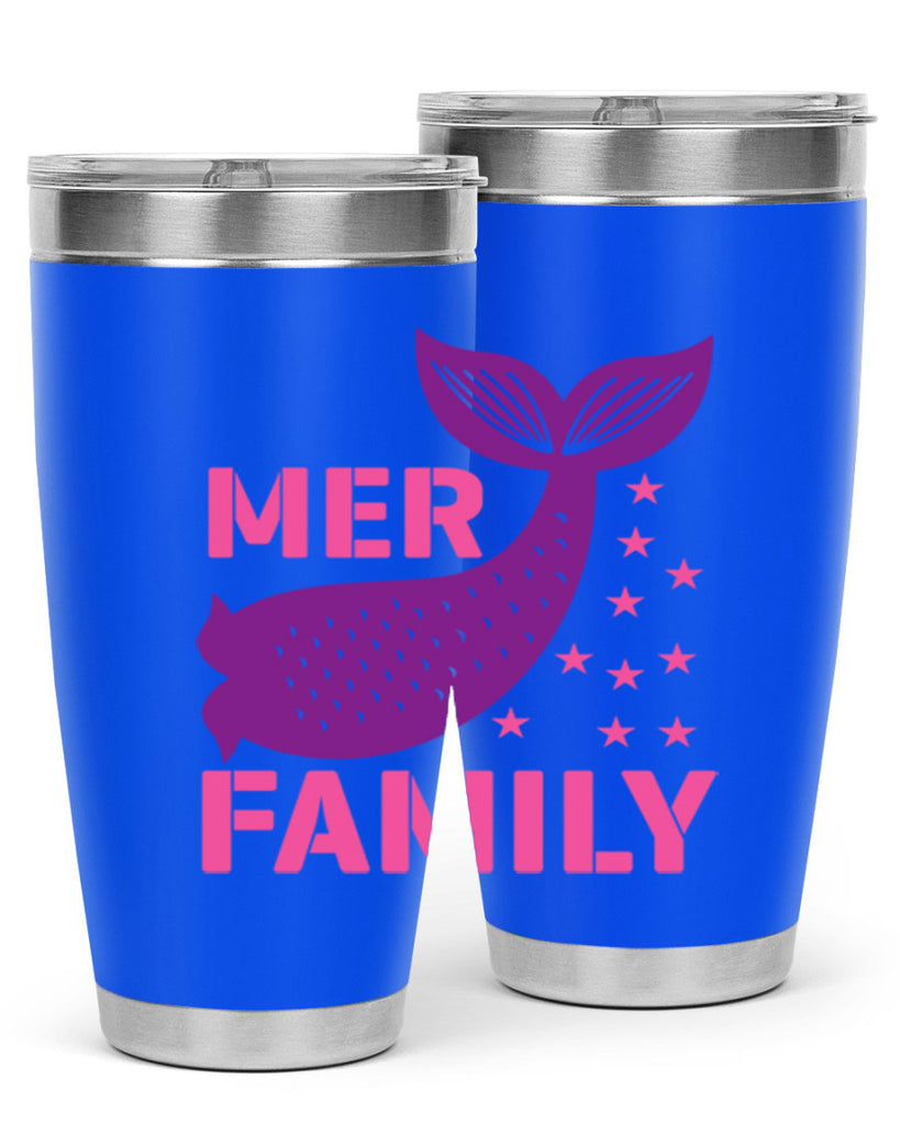 Mer Family 327#- mermaid- Tumbler